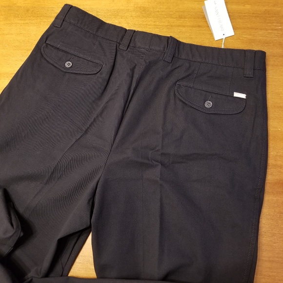 Bruno Saint Hilaire Pants Bruno Saint Hilaire Mens Navy Stretch